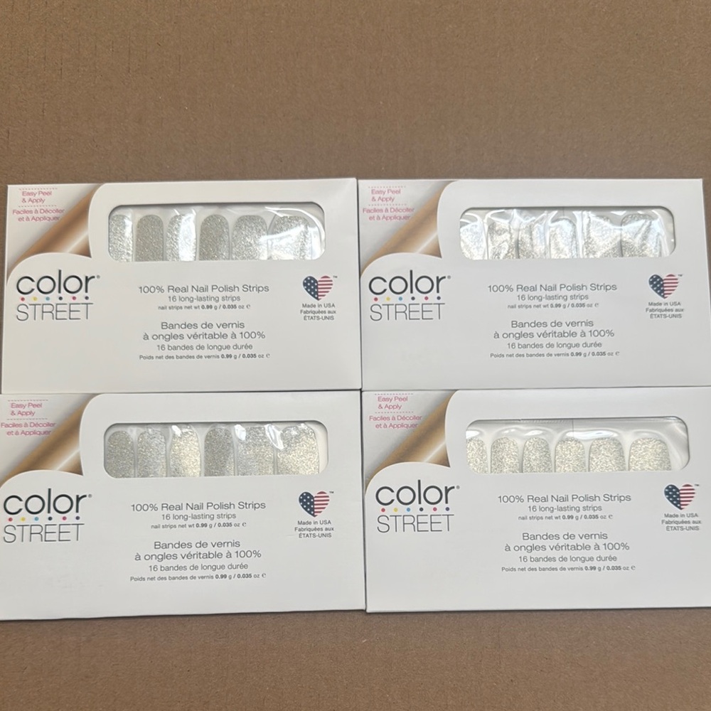 Color Street Silver Nail Polish Strips